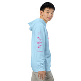 I asked and care pink hoodie